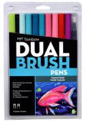 Tombow Tropical Dual Brush Pen Art Marker 10 Color Set