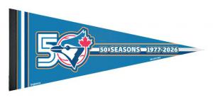 Toronto Blue Jays 50th Season Commemorative Felt Pennant