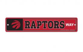 Toronto Raptors 3 x 19 Plastic Street Sign