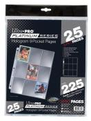 Ultra Pro Platinum Series 9 Pocket Pages (25 Pack) (OUT OF STOCK)