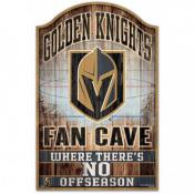 Las Vegas Golden Knights 11 x17 Wood Fan Cave Sign