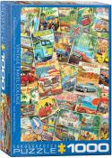 Eurographics - 1000 pc. Puzzle - Vintage Travel Collage