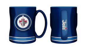 Winnipeg Jets Logo Sculpted Relief 14 oz. Mug