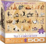 Eurographics - 500 pc. Puzzle - Yoga is a Family Activity